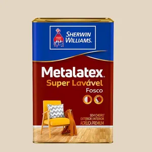 Tinta Premium Acrílica Fosco Metalatex 18L Sherwin Willians Tinta Premium Acrílica Fosco Metalatex Palha 18L