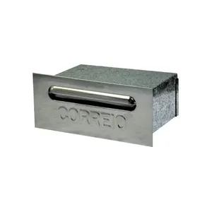 Caixa de Correio Cartas Liza Galvinox Embutir 15x22x9cm para Correspondências Prata Metalmig Caixa de Correio Liza Galvinox Embutir 15x22x9cm para Cartas Prata Metalmig