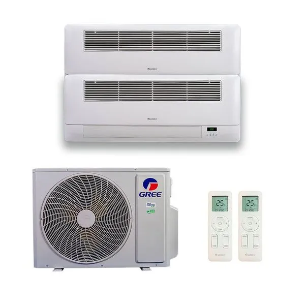 Ar Condicionado Bi Split Gree Inverter g Max 24000 BTUS 1x Cassete 12000 e 1x 18000 Quente e Frio 220V Ar Condicionado Bi Split Gree g Max Inverter 24000 BTUS Cassete Quente e Frio 220V