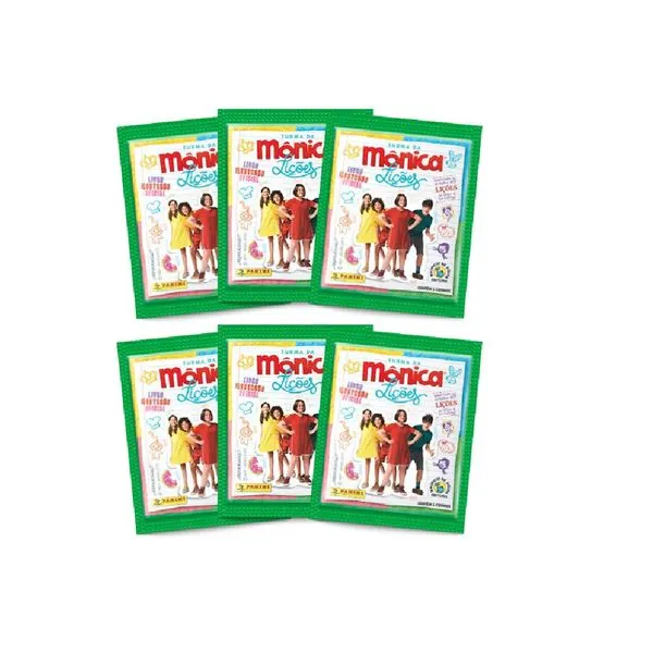 Cartela e Envelopes - Turma da Mônica - Lições - Panini