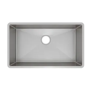 Cuba Mekal Reta LR70 em Aço Inox Escovado 70x40x23 cm com Válvula