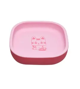 Prato de Silicone com Ventosa 410ml Gato Mia - Kouii Gato Mia