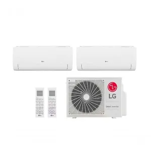 Ar Condicionado Multi Split Inverter LG 2x Evap Hiwall 12000 BTUS Quente e Frio Wi-Fi 220V AMNW12GSJA1 Ar condicionado Multi Split Inverter 2 ambientes (Hiwall 2X 12.000BTUS) Quente/Frio WiFi integrado 220V