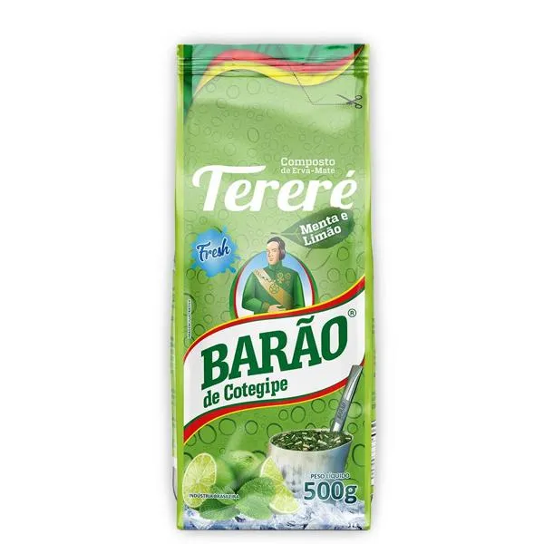 Erva-Mate Barão do Cotegipe Tereré Menta E Limão 500g ERVA MATE BARAO DO COTEGIPE TERERE ABACA