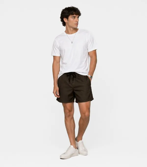 Bermuda Masculina Em Sarja Rota Da Onda Verde P