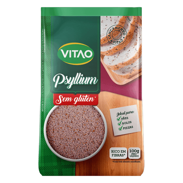 Farinha Psyllium Vitao sem Glúten 100g