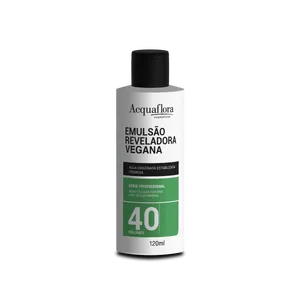 Água Oxigenada Acquaflora Vegana 40vol 120ml Emulsão Reveladora Acquaflora Vegana 40vol 120ml