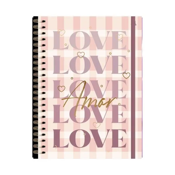 Caderno Animativa 80 Folhas Capa Doce Romance CADERNO ANIMATIVA 80F DOCE ROMANCE