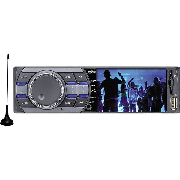 Som Automotivo com TV Digital, Tela de 3", MP3 Player, Rádio FM, Entradas USB, SD e Auxiliar Naveg NVS3079
