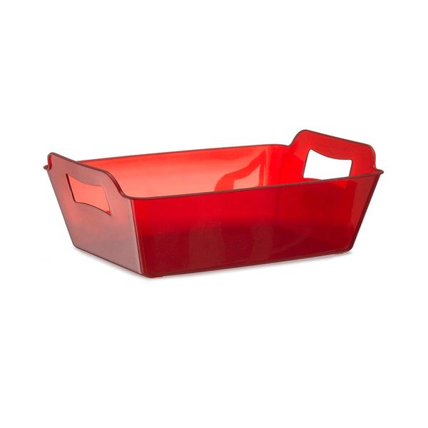 Cesto Retangular Oldaniplast Grande Vermelho