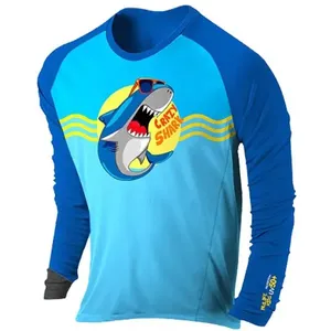 Blusa Infantil Proteção Solar UV50+ Prolife Crazy Shark 10 Anos 120187 (MP)