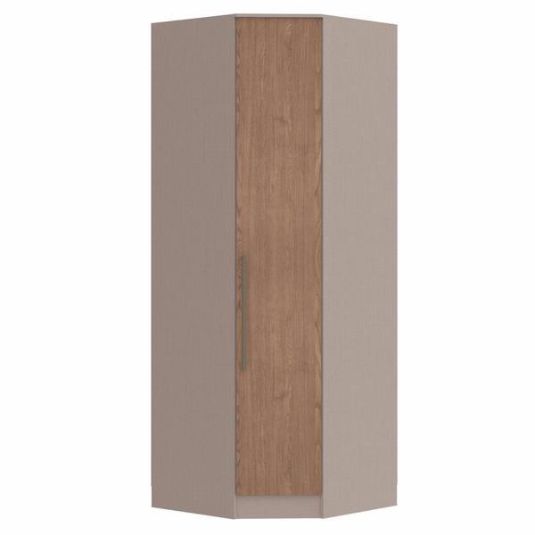 Guarda Roupa Modulado Canto Oblíquo 1 Porta Requinte+ 100% MDF Duna Line/Macadâmia