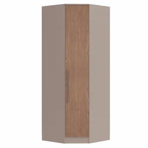 Guarda Roupa Modulado Canto Oblíquo 1 Porta Requinte+ 100% MDF Duna Line/Macadâmia