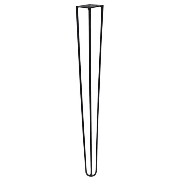 Pé de Metal 60 CM Hairpin Legs Mesa de Canto Aparador Preto G41