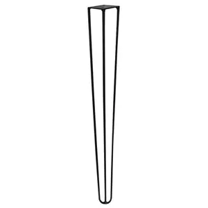 Pé de Metal 60 CM Hairpin Legs Mesa de Canto Aparador Preto G41