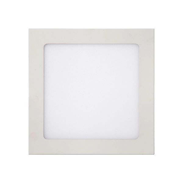 Painel de Led Sobrepor Kian Slim Quadrado Branco - 18W Bivolt