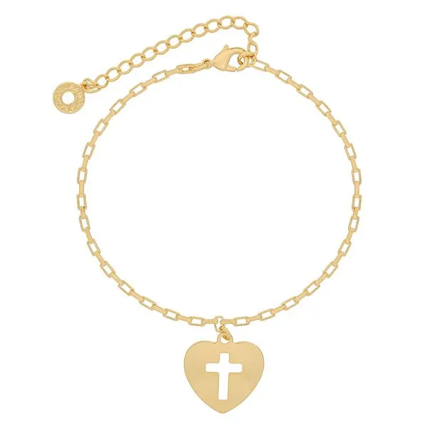 Pulseira com Pingente de Crucifixo