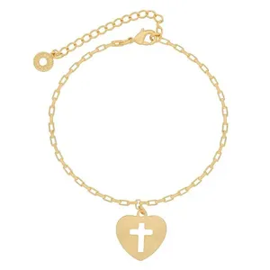 Pulseira com Pingente de Crucifixo