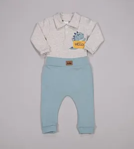 Conjunto Body Hello Cinza - RN