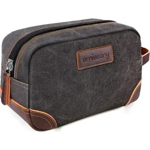 Bolsa de Higiene Emissary em Couro Cinza A-MBI