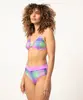 short sunquini xadrez com proteção uv50+ lilás PP