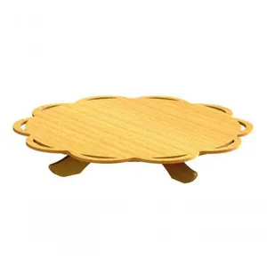 Bandeja De Bolo Com Suporte Em Mdf
