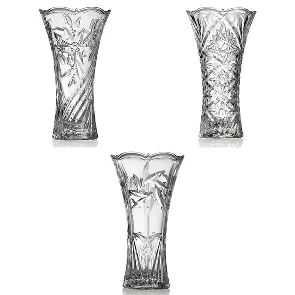 Vaso Indra Vidro Transparente Sortido 23x12,5x12,5cm LM2059 - honeyhome