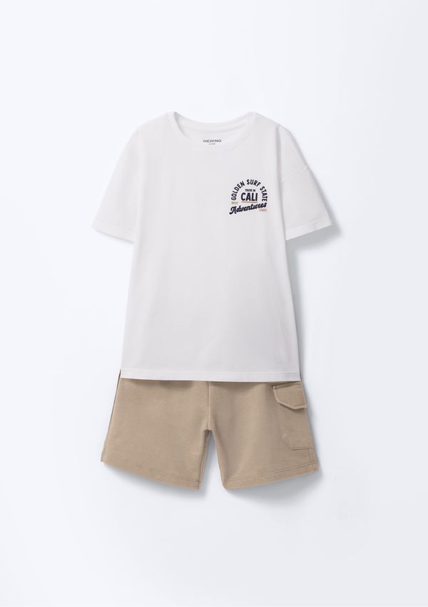 Conjunto Infantil Menino Estampado - Off white 012
