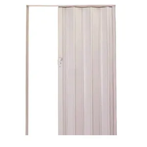 Porta sanfonada de PVC Plast 210x72cm com trinco bege BCF