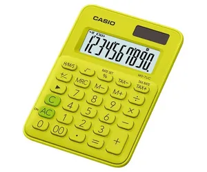 Calculadora De Mesa 10 Digitos Solar Verde Limao (Ms-7uc-Yg) - Casio