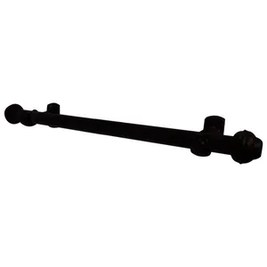 Kit Varão 3m Slim 28mm Bella Arte Preto Fosco