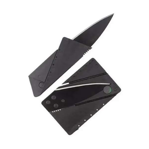 Canivete Cartão Dobrável C41629 Super Leve para Levar na Carteira com Trava de Segurança Preto GXM Canivete Dobrável C41629 Tamanho de Cartão de Crédito com Trava de Segurança Preto GXM
