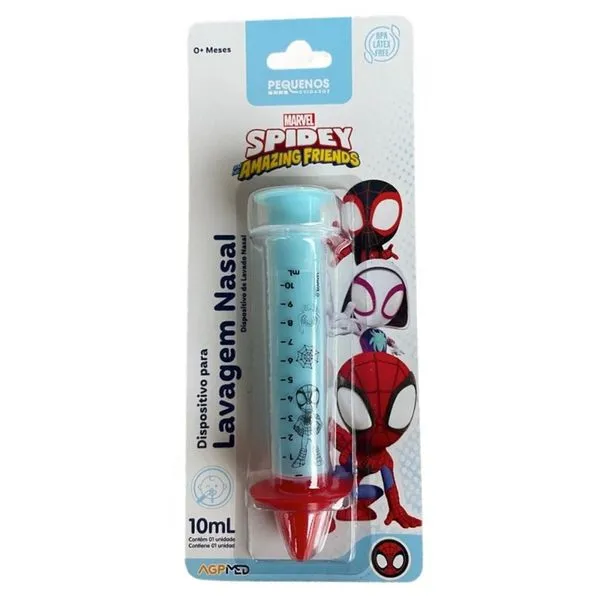 Dispositivo para Lavagem Nasal AGPMed Pequenos Cuidados Spider Man 10ml