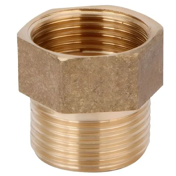 Aumento de Latão Curto 1-2 783 para Prolongamento Hidráulico com Vedação Resistente Dourado Furkin Aumento de Latão Curto 1-2 783 para Instalação Hidráulica Dourado Furkin