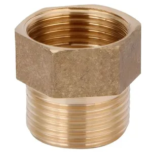 Aumento de Latão Curto 1-2 783 para Prolongamento Hidráulico com Vedação Resistente Dourado Furkin Aumento de Latão Curto 1-2 783 para Instalação Hidráulica Dourado Furkin