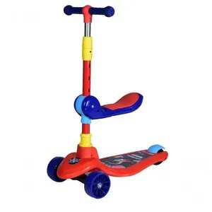 Patinete Infantil 2 em 1 com Assento Removível Rodas com LED Azul Unitoys Patinete Infantil 2 em 1 com Assento Rodas com LED Azul Unitoys