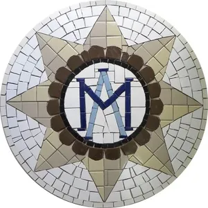 Símbolo Brasão Sacro Emblema De Maria Tamanho 120cm