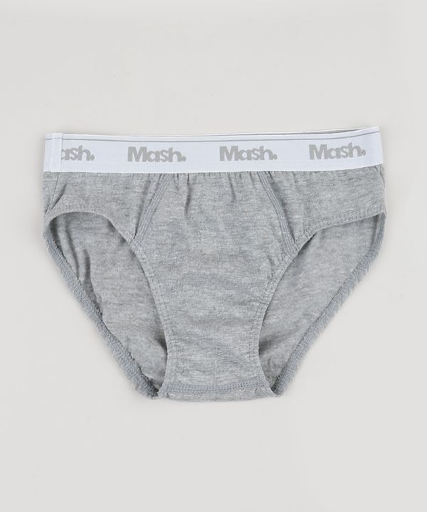 Cueca Infantil Mash Slip Cinza M