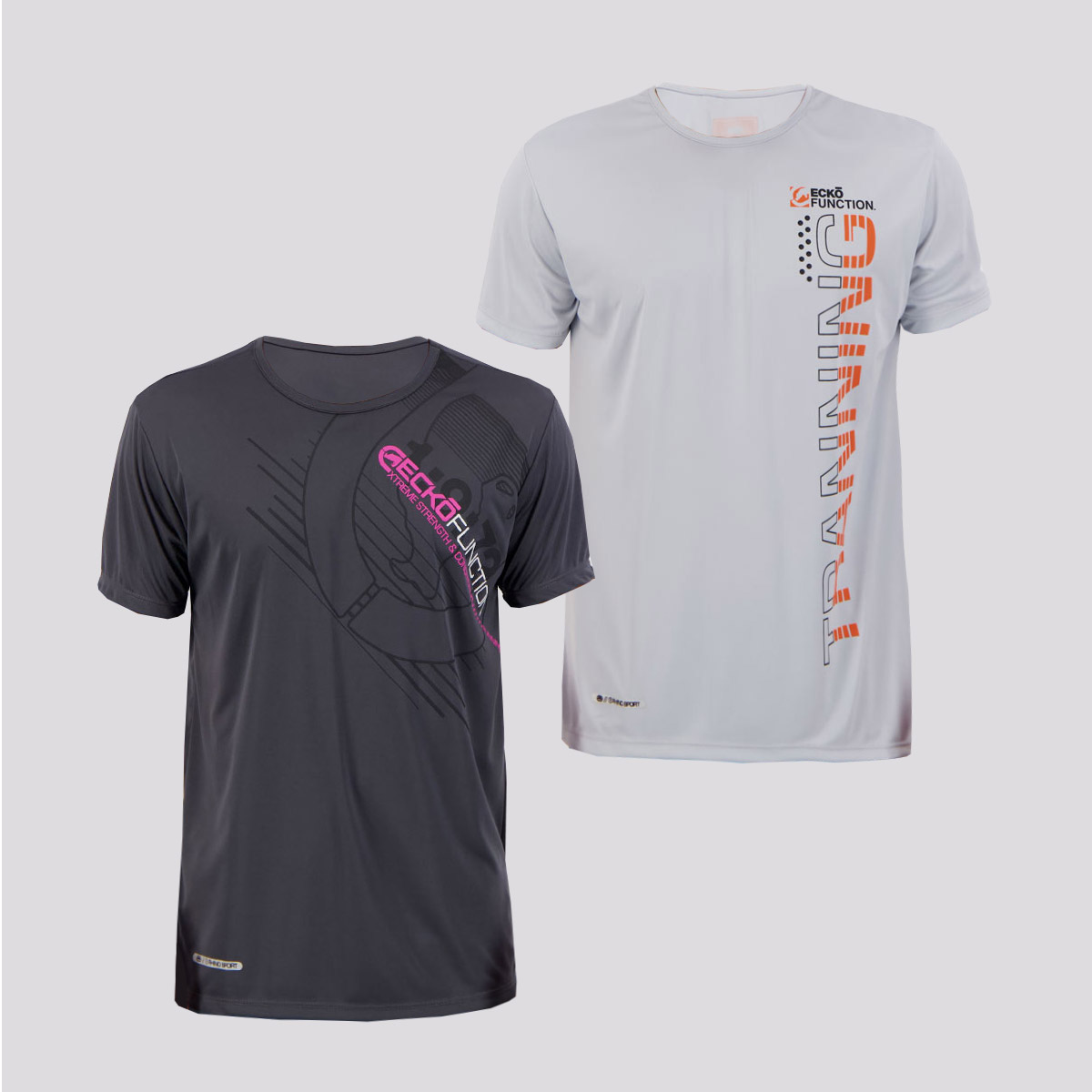 Kit de 2 Camisetas Ecko Active Cinza