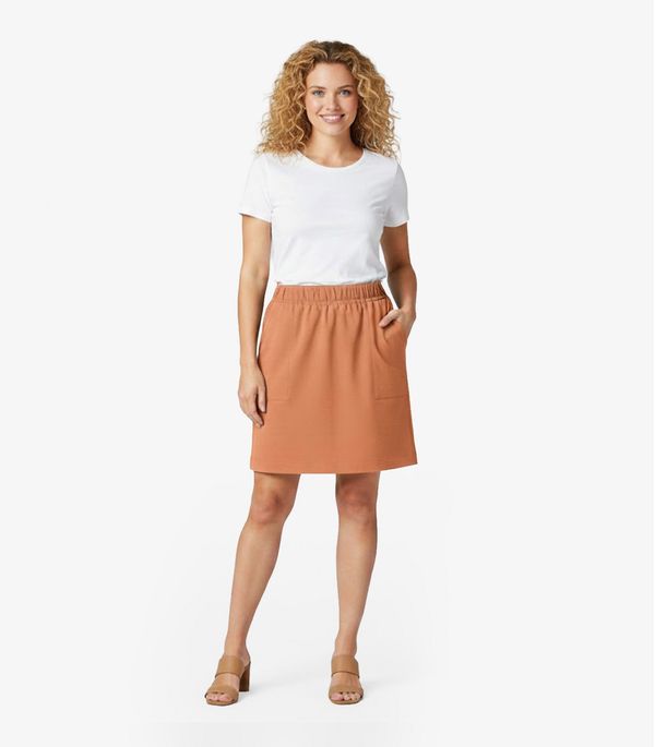 Saia Feminina em Molecotton Infinita Cor Marrom P