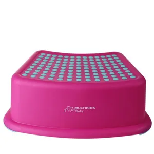 Degrau Infantil com Antiderrapante Multikids BB1008 Rosa