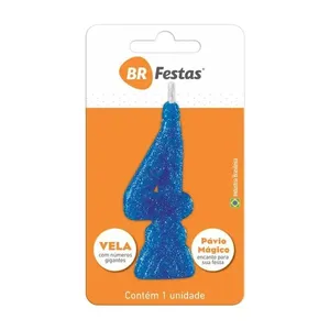 VELA BR FESTAS SUPER N°4 AZUL