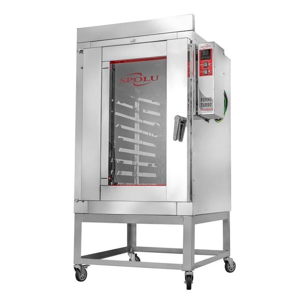 Forno Turbo Elétrico Spolu Trabor SPL-603E10 10 Esteiras 18.000W Trifásico Inox 220V Forno Turbo Elétrico Spolu Trabor SPL-603E10 10 Esteiras 18.000W Inox 220V