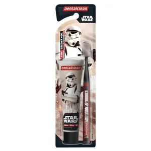 Kit Dentalclean Star Wars Escova Dental Macia + Gel Dental Menta 50g