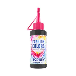 Tinta para Tecido Aquarela Silk com 60ml Preto