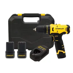 Furadeira Parafusadeira de Impacto 3/8" 12V com 2 Baterias Stanley Furadeira Parafusadeira de Impacto 3/8" 12V (10mm) 2 Bat 2.0Ah Stanley