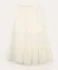 saia longa infantil de tule com brilho e recorte off white 4