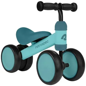 Bicicleta sem Pedal Infantil com 4 Rodas para Crianças de 1 a 4 Anos, RETROSPEC 4500, Azul 110v
