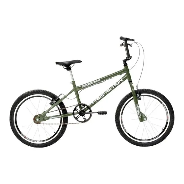 Bicicleta Free Action Cross Aro 20 1V Verde Militar (MP)