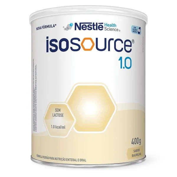 Nutrição Enteral Isosource 1.0 ISOSOURCE Baunilha 400g